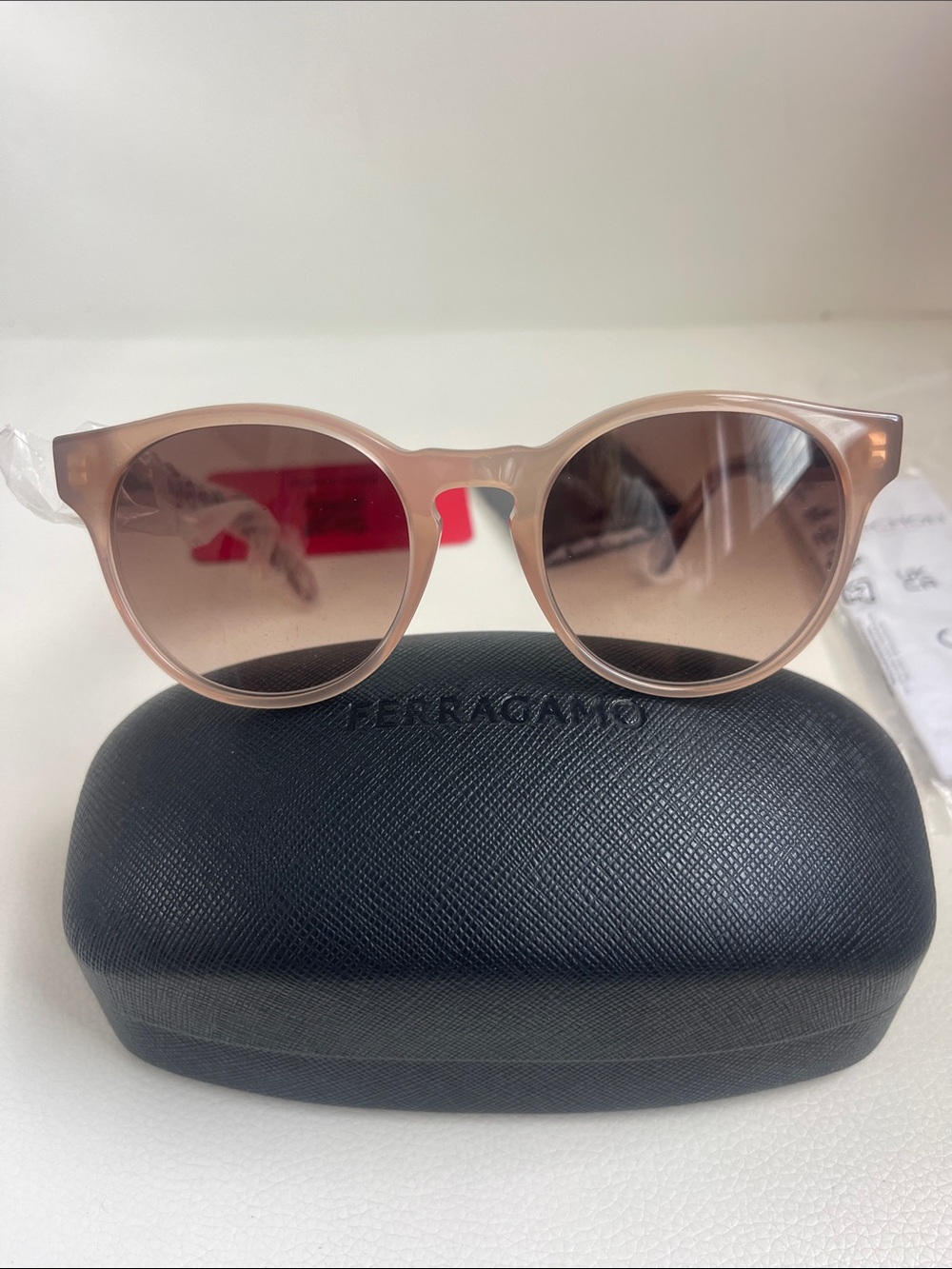 Salvatore Ferragamo Women's
SF1068S Round Sunglasses in Crystal Sand